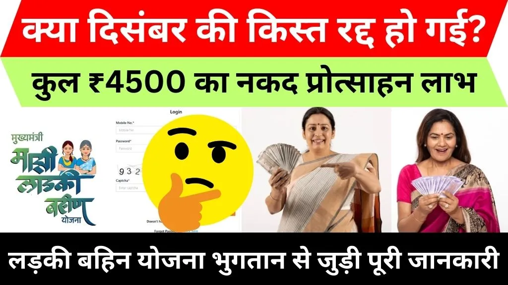 ladki bahin yojana december installment date 2025